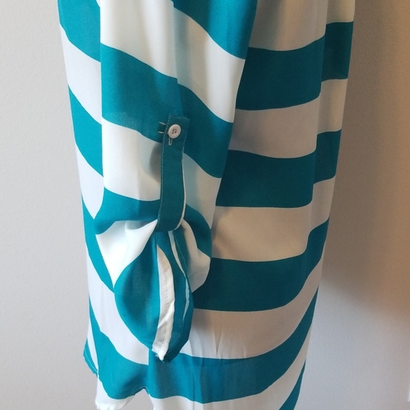 Rue21 Blue and White Striped Top - Picture 3 of 4